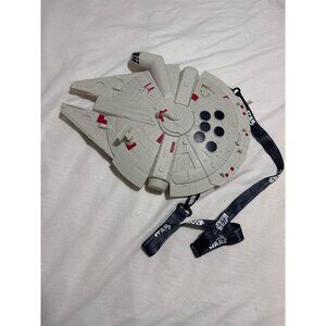 Disney Star Wars Millennium Falcon Light-Up Popcorn Bucket & $8 batteries 59-25